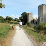 Tomas and Dexter at the north wall of Visby