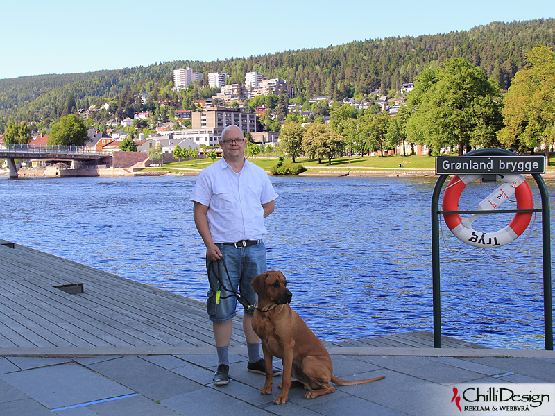 Tomas and Dexter in Drammen