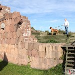 Dexter and Tomas at the fortress of Bomarsund