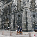 Tomas, Dexter & Argos by Lund Cathedral