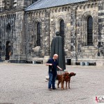 Tomas, Dexter & Argos by Lund Cathedral