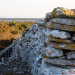 One of the limestone's walls at Fårö