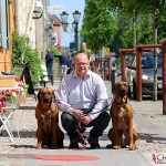 Tomas, Argos & Koya in Christiansfeld, Denmark